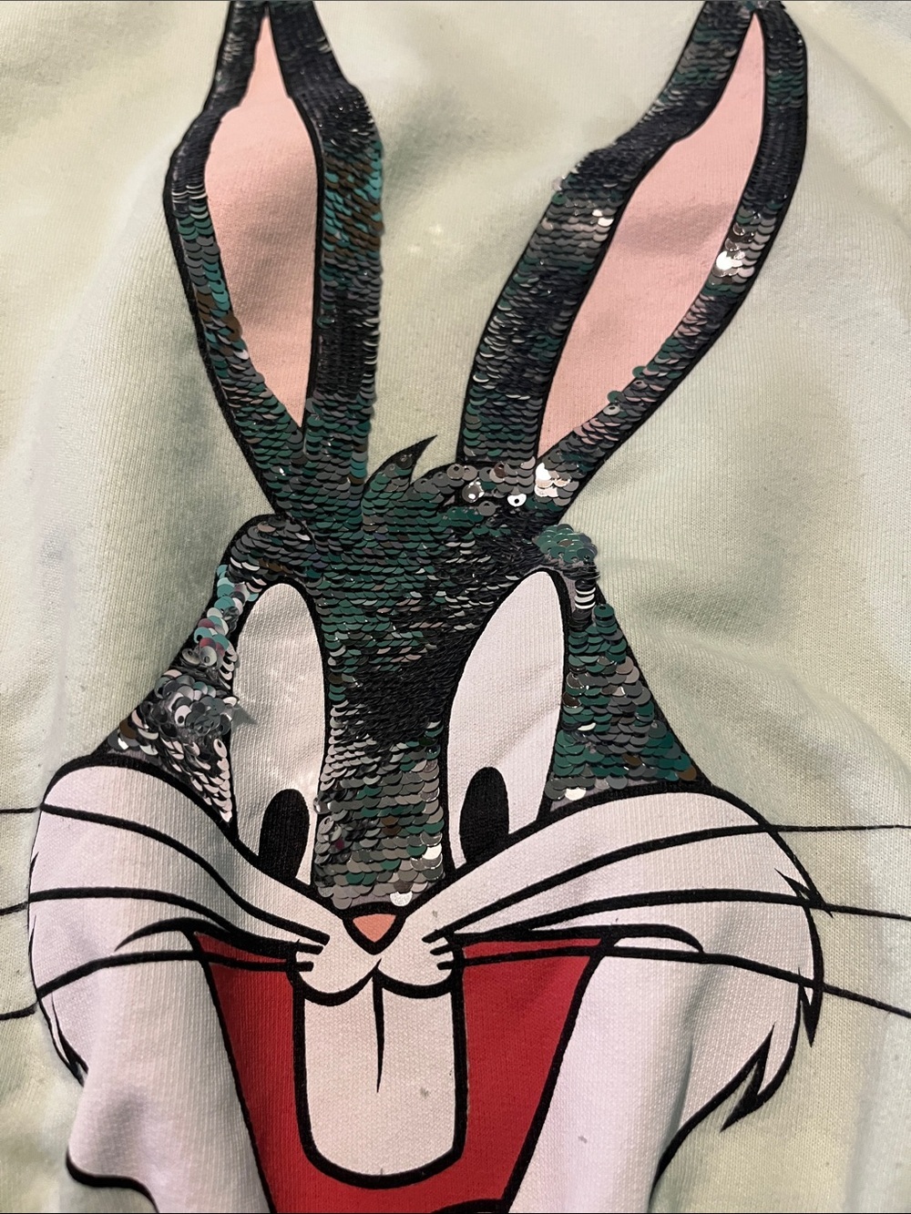 Bugs Bunny sequin hoodie - Picture 3 of 8